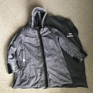 Dennis Basso reversible Coat with Faux Fur